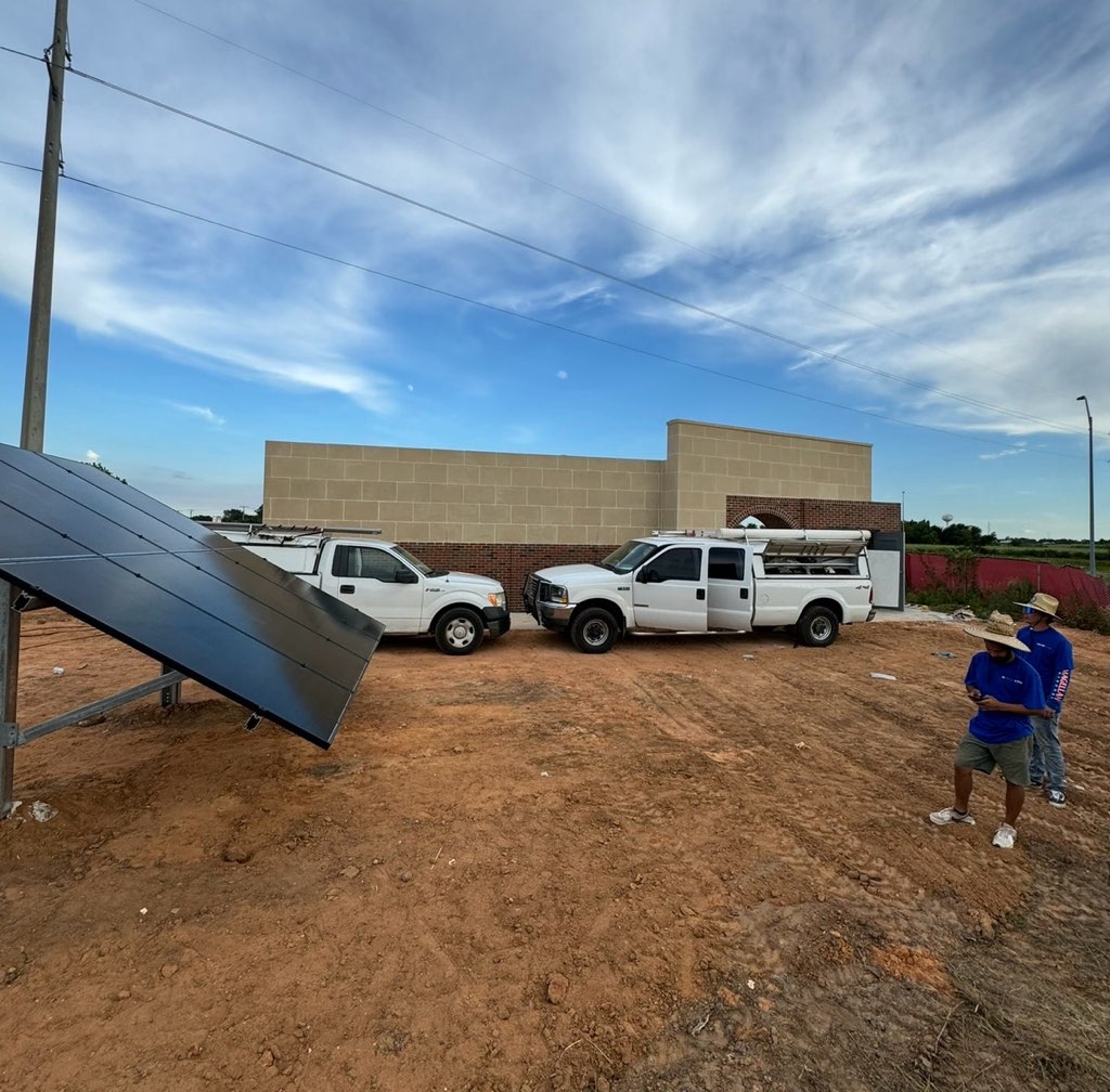 Commercial ground-mount solar installed by Eletech