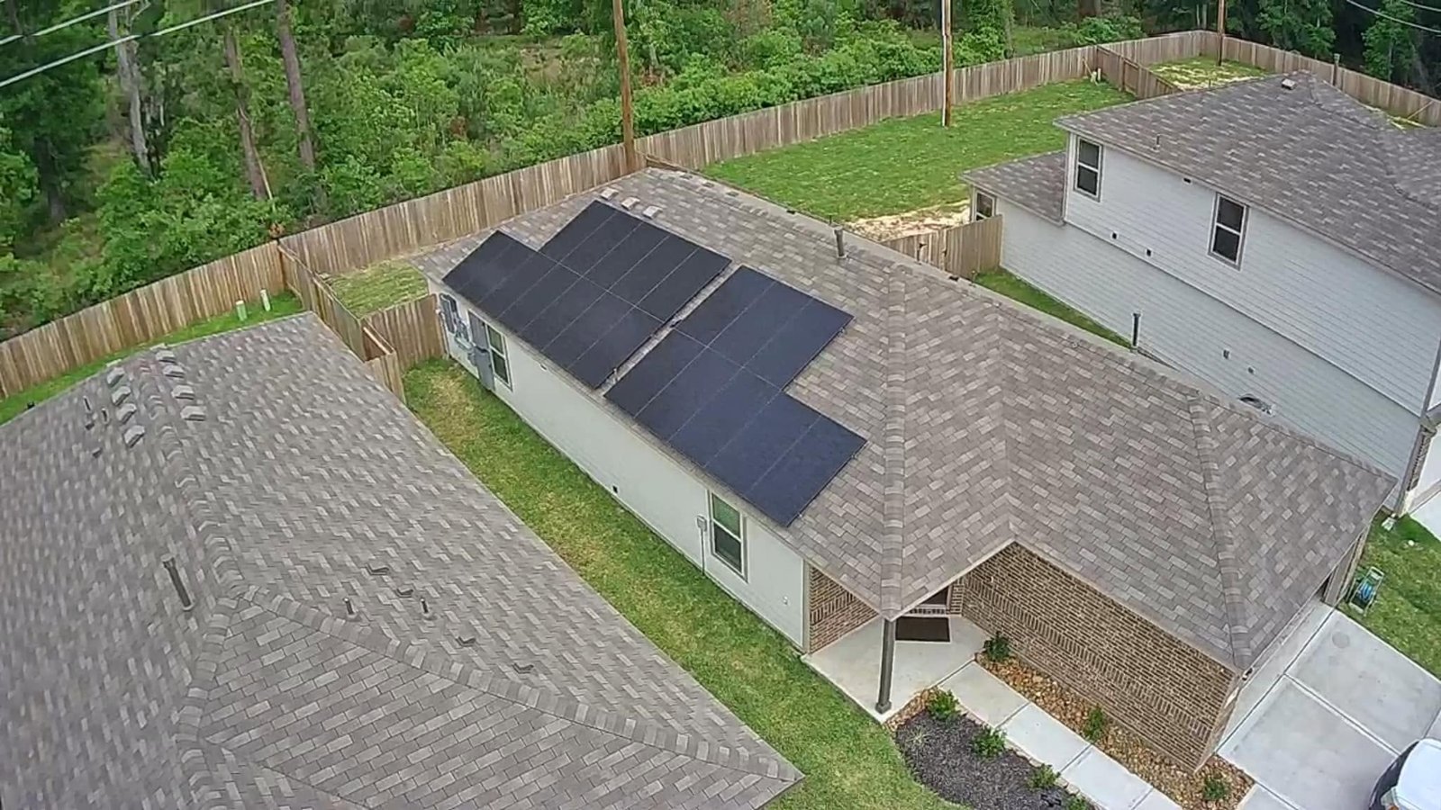 Full Roof Solar System — Aerial View by Eletech Electrical Solutions, Edinburg TX